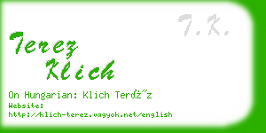 terez klich business card